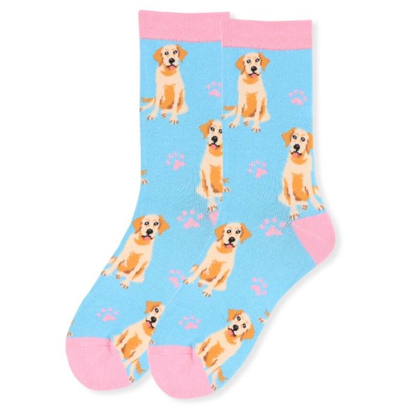 Women's Novelty Retriever Socks Blue - Picture 2 of 2